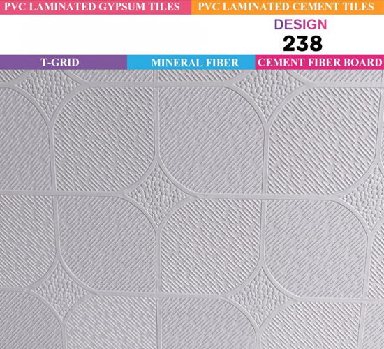 PVC Laminated Gypsum Tiles
